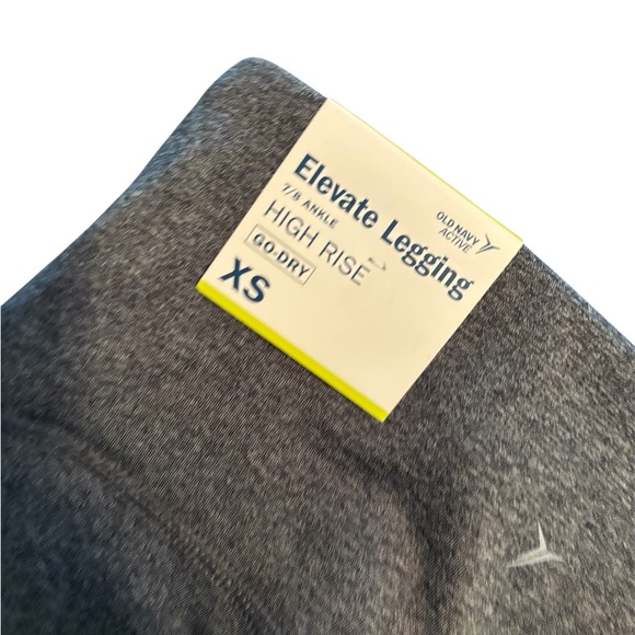 Old Navy Kids Dark Gray and Light Gray Leggings - Picture 2 of 4